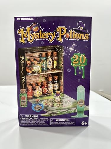 DECOHOME Mystery Potions Kit for Kids, 20 Magic Mix Wizard Potion Bottles, Craft Toys Creative Christmas Birthday Gifts for Boys & Girls Age 6 7 8 9 10+ - Gift Guide