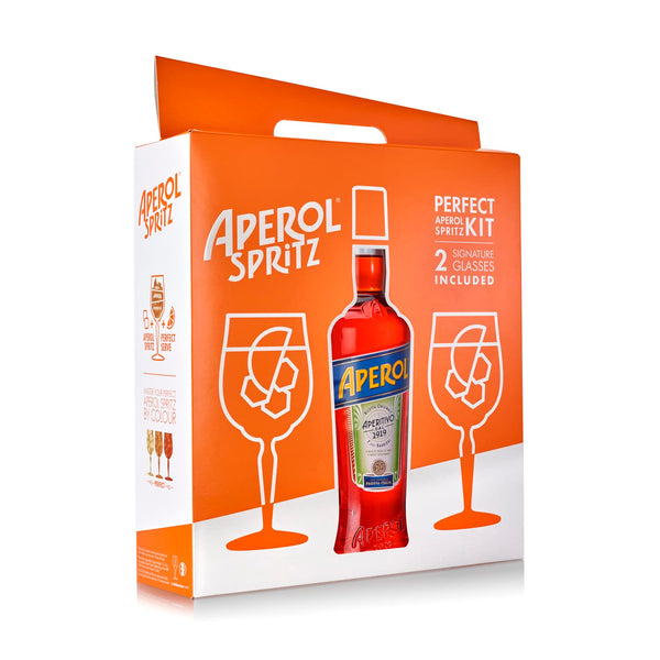 Aperol Spritz Gift Pack Including Aperol and 2 Aperol Spritz Glasses, 70 cl