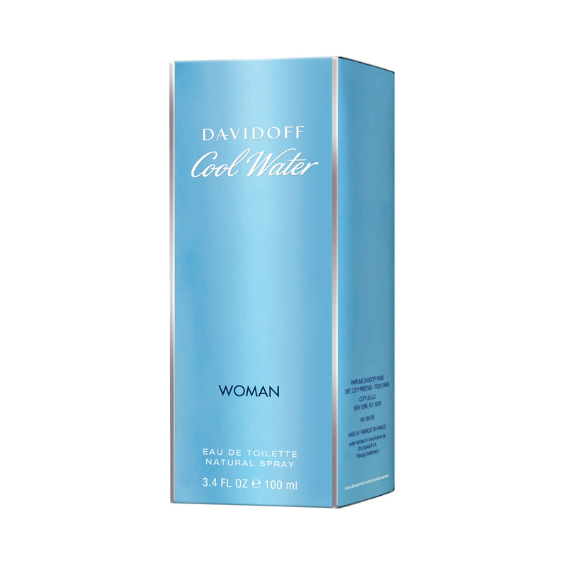 Cool Water Woman by Davidoff Eau de Toilette Spray, 100 ml (Pack of 1)