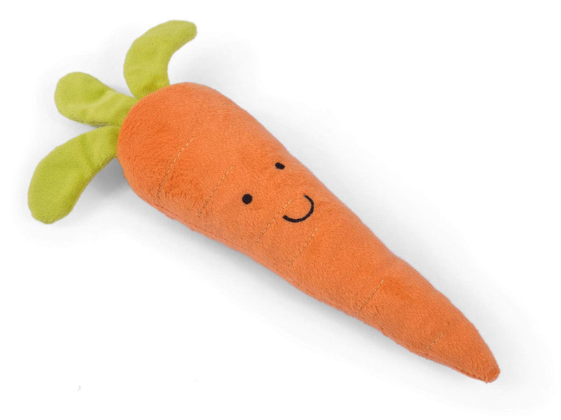 Petface Foodie Faces Fluffy Carrot Dog Toy - Gift Guide