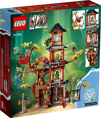 LEGO NINJAGO Temple of The Dragon Energy Cores 71795, Building Toy with a NINJAGO Temple and 6 Minifigures Including Cole, Kai and NYA' Gift for Kids Ages 8+ Who Love Buildable Ninja Playsets