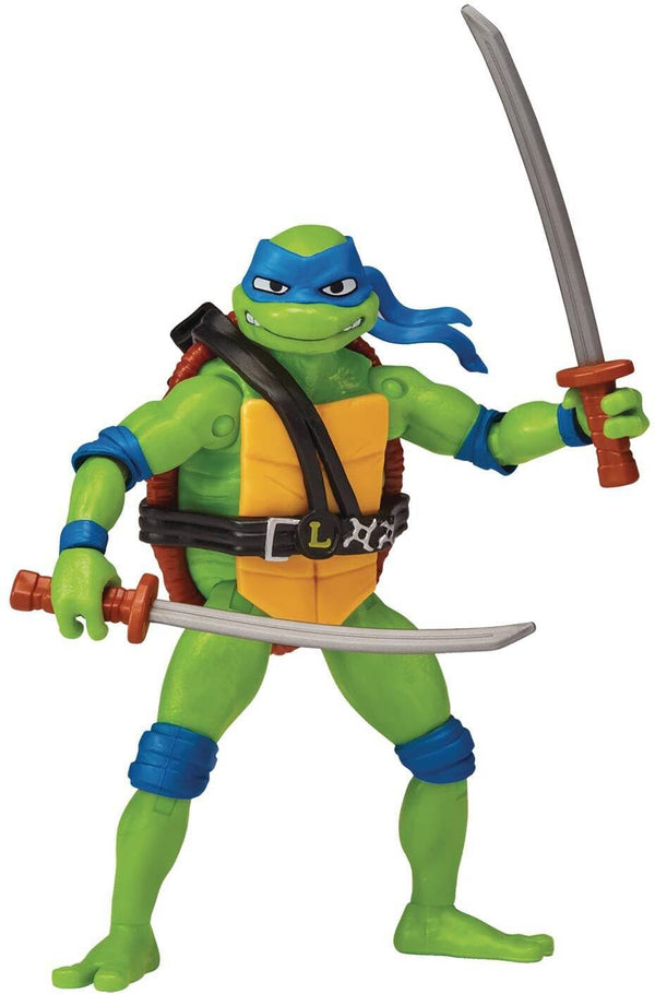 Teenage Mutant Ninja Turtles: Mutant Mayhem 4.5” Leonardo Basic Action Figure. Ideal present for boys 4 to 7 years and TMNT fans!