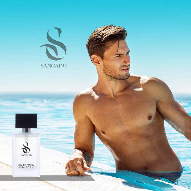 SANGADO Acqua Genovese Perfume for Men, 8-10 Hours Long-Lasting, Luxury Smelling, Aromatic Aquatic, Fine French Essences, Extra-Concentrated (Eau de Parfum), Refined for Men, 50 ml Spray
