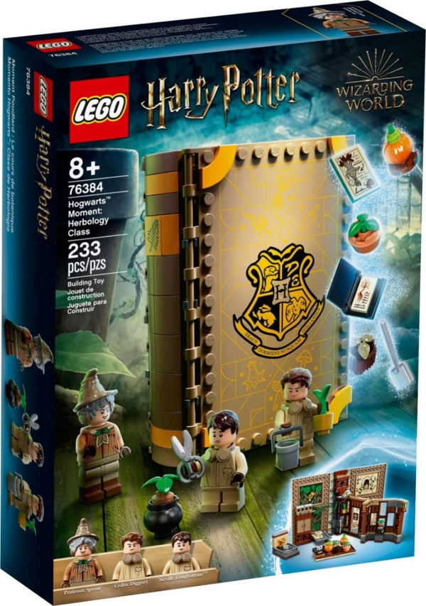 LEGO 76384 Harry Potter Hogwarts Moment: Herbology Class Collectible Book Toy, Travel Case, Portable Playset