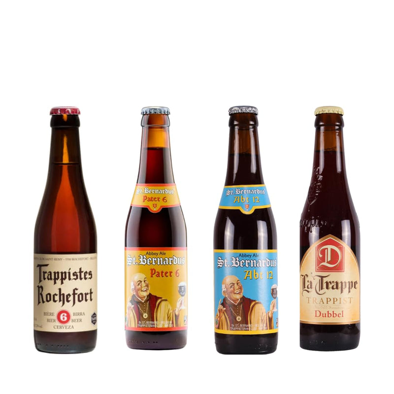 Belgian Trappist & Abbey Mixed Case with Glass (12 Pack) - Beer Gifts for Men and Women, Beer Gift Set, Birthday Beer, Craft Beer Gift Set, Lager Gift Set, World Beers, Beer Selection - Gift Guide