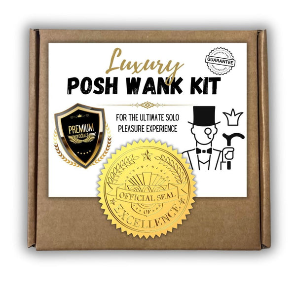 Posh Wank Kit | Wanker | Secret Santa | Funny Gift | Novelty Gift | Birthday Gift | For Him | Rude (Luxury Posh Wank Kit (Box)) - Gift Guide