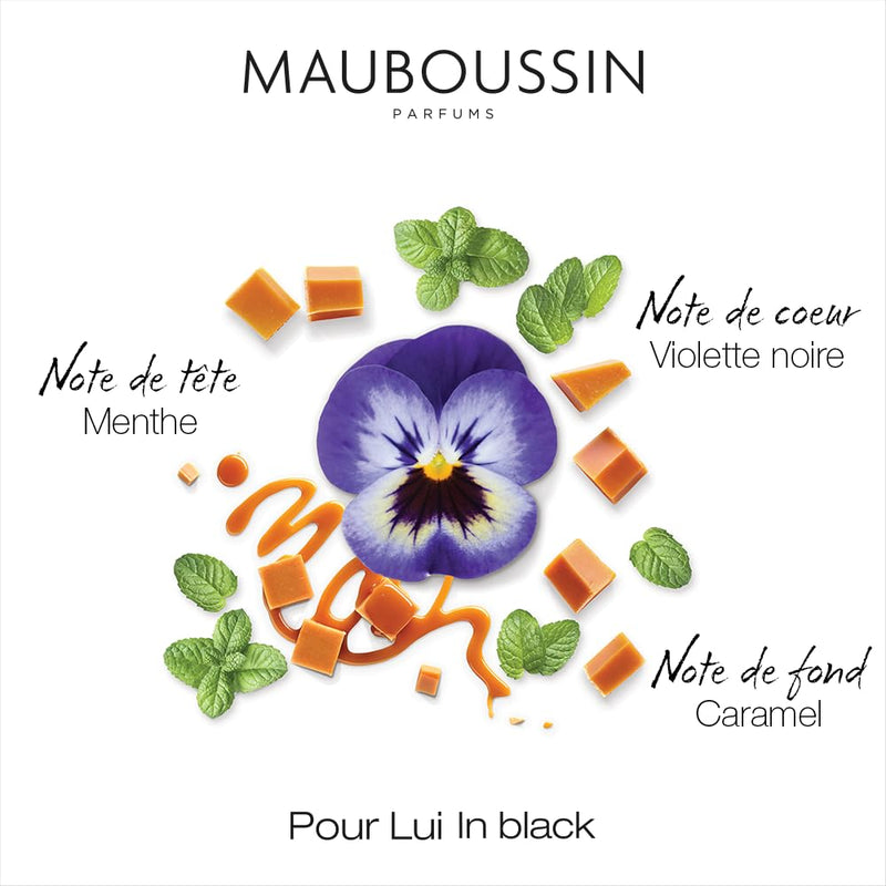 Mauboussin - Prestige Set 2023 Pour Lui In Black : Eau de Parfum, Shower Gel, Shower Gel & Travel Spray