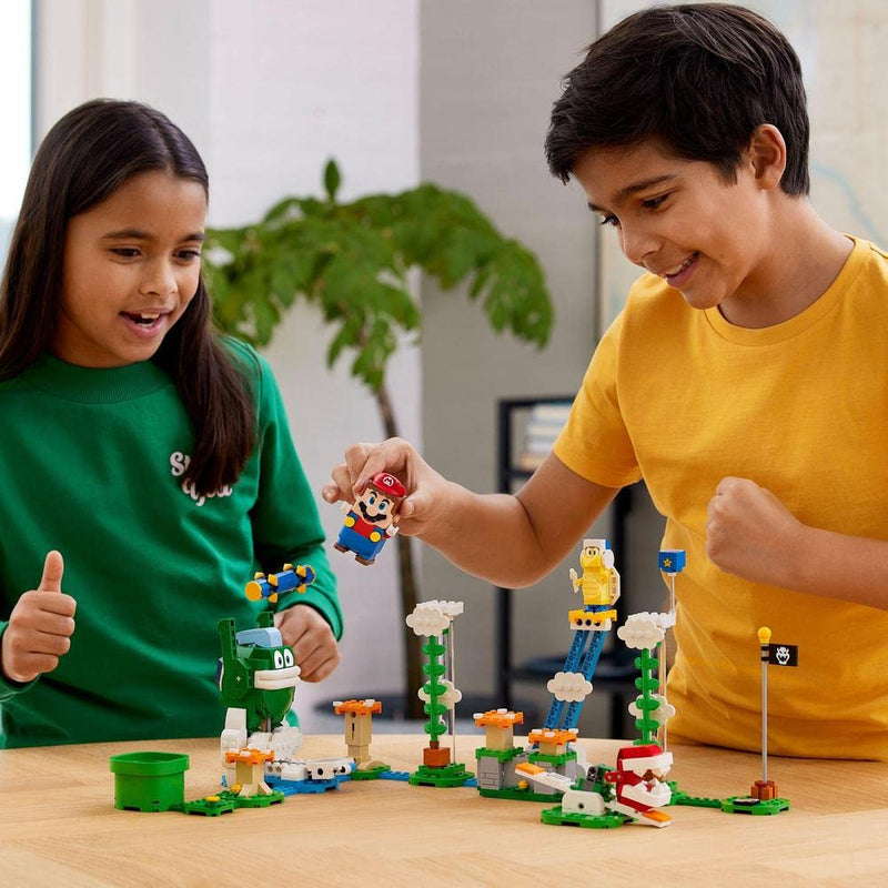 LEGO 71409 Super Mario Big Spike’s Cloudtop Challenge Expansion Set, Toys for Kids, Boys and Girls with 3 Figures including Boomerang Bro and Piranha Plant, Collectible Giftsc, Multicolor