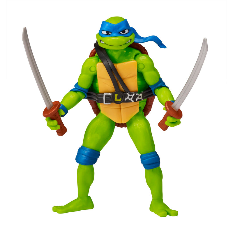 Teenage Mutant Ninja Turtles: Mutant Mayhem 4.5” Leonardo Basic Action Figure. Ideal present for boys 4 to 7 years and TMNT fans!
