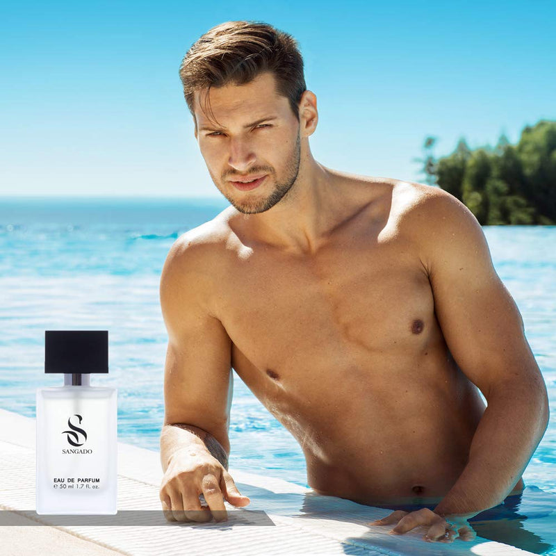 SANGADO Acqua Genovese Perfume for Men, 8-10 Hours Long-Lasting, Luxury Smelling, Aromatic Aquatic, Fine French Essences, Extra-Concentrated (Eau de Parfum), Refined for Men, 50 ml Spray