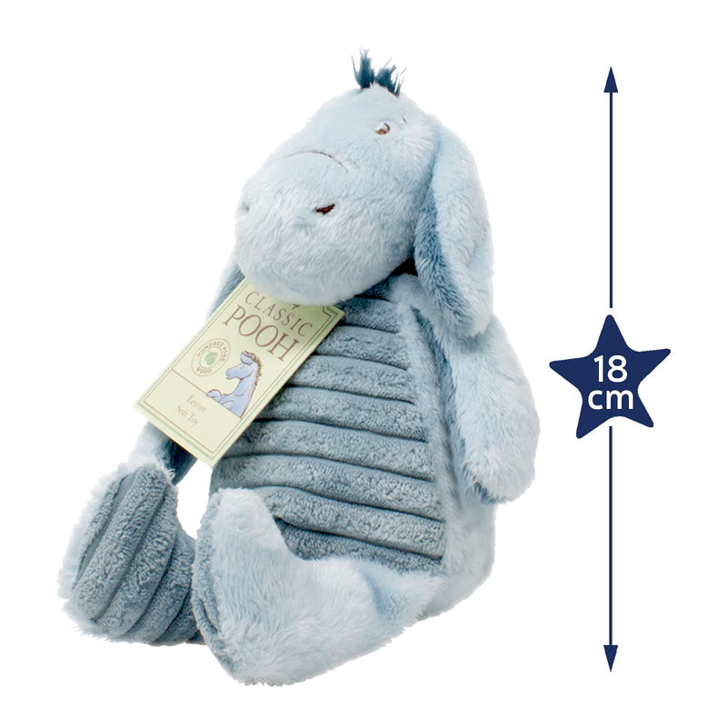 Classic Winnie the Pooh & Friends - Eeyore - Cuddly Donkey - Great as Gift for Newborn Baby, Children and Toddlers - Soft Toy by Rainbow Designs - Gift Guide