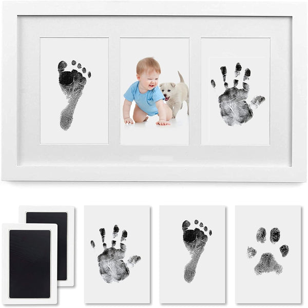 PewinGo Baby Handprint and Footprint Kit, Baby Framed Photo Kit with 100% Clean-Touch Ink Pad for Newborn Baby, Perfect baby gift - Gift Guide