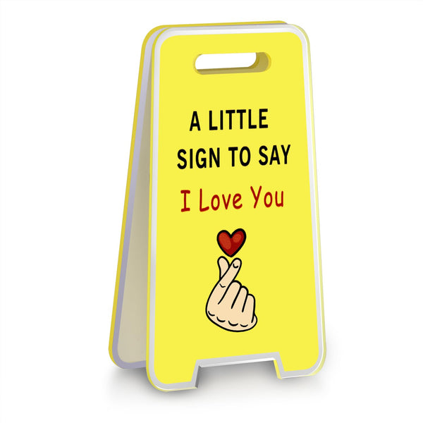 HZJ-AIGO Valentines Gifts for Her A Little Sign To Say I Love You Aniversary Gifts for Her Boyfriend Gifts Stocking Fillers Women Christmas Gifts Birthday Gifts for Girlfriend Wife Mum (YELLOW)