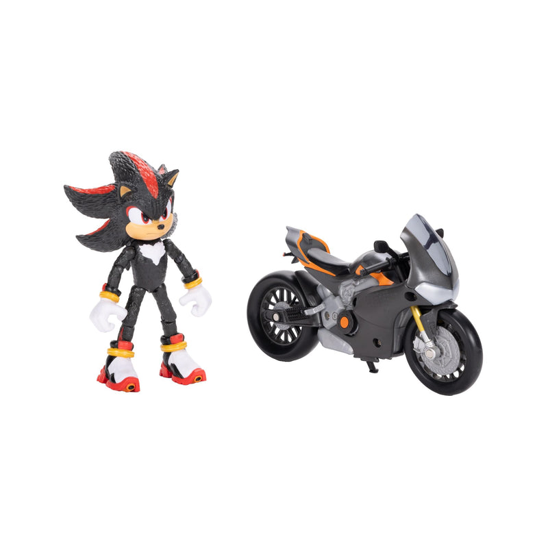 Jamakie 424064 (motorcycle) Sonic 3 Movie-5" Figure w/Vehicle (mortorcycle), C