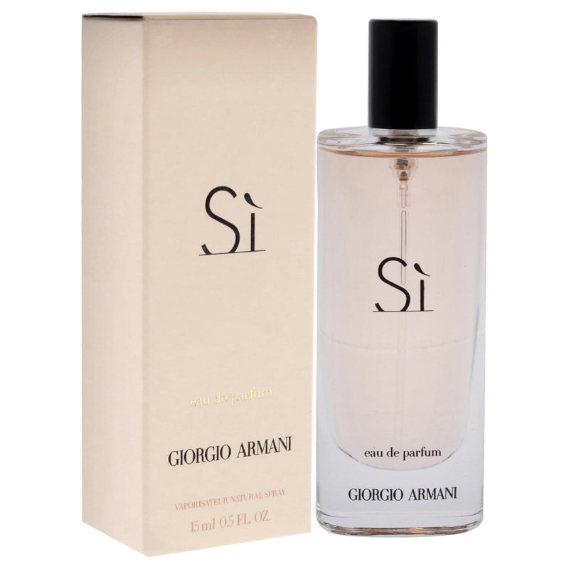 Giorgio Armani Si Eau De Perfume Spray Handbag Bottle, Fresh, 15 ml (Pack of 1)