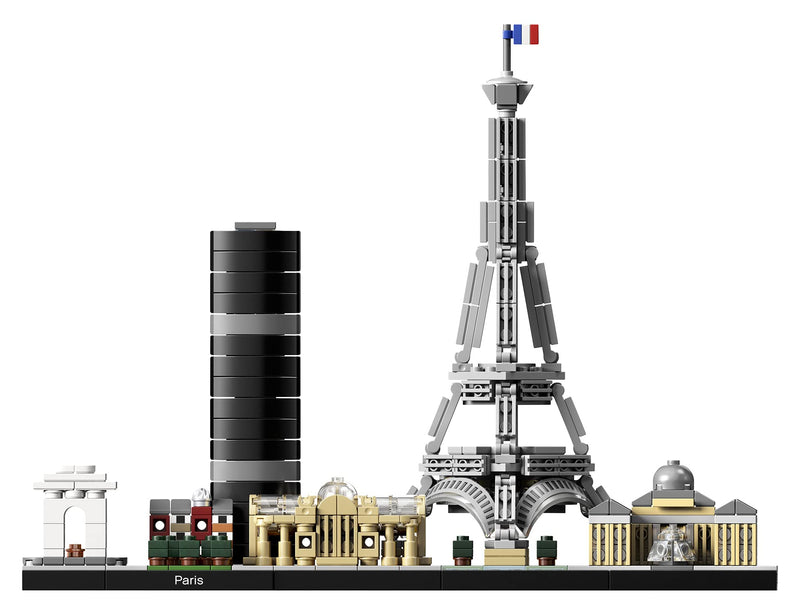 LEGO Architecture Paris Model Building Set for Adults with Eiffel Tower and The Louvre Model, Skyline Collection, Office Home Décor, Collectible Gift Idea for Women, Men, Her or Him 21044