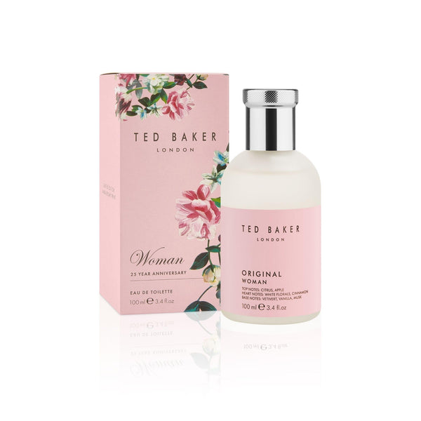Ted Baker Woman Pink EDT, Floral Green Feminine Fragrance, Opening Notes are Fresh Peach, Bergamont and Tangerine with Warm Musk, Vanilla and Vetiver Base Notes, 100ml