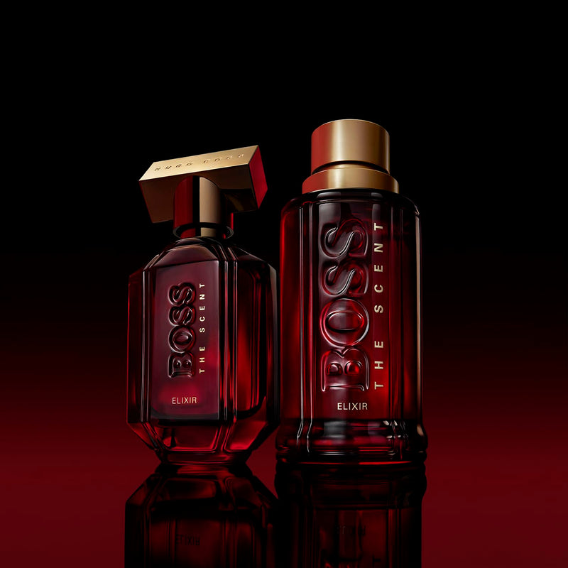 BOSS The Scent Elixir for Him - Ambery Fragrance with Notes of Pimento, Lavandin Absolute and Sandalwood - High Longevity - 50ml (Packaging May Vary)