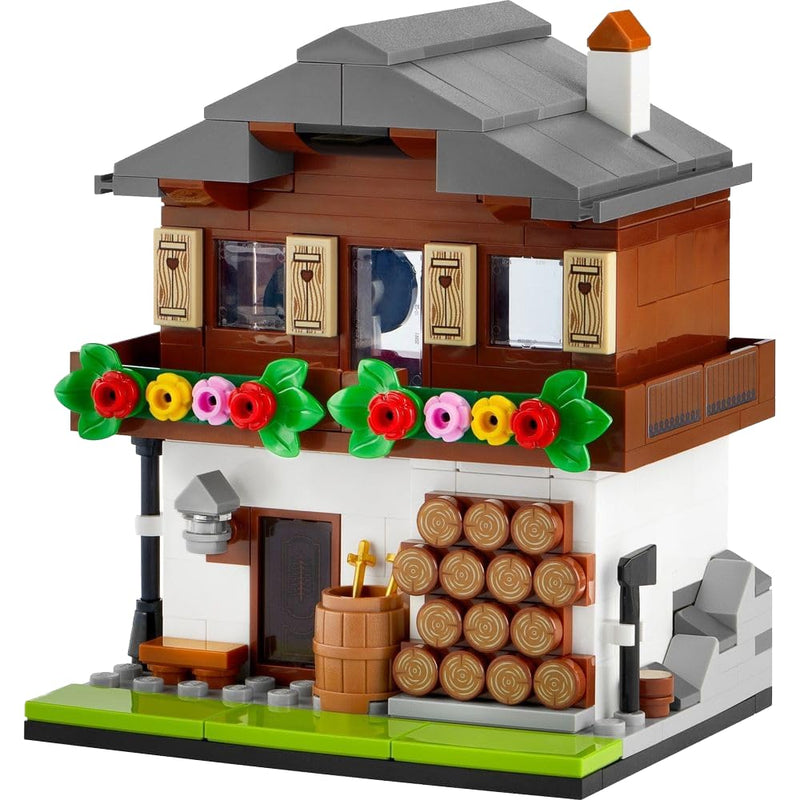 LEGO 40594 Houses of the World 3 - Switzerland Limited Edition Tribute to Swiss Architecture 12 + 278 Pieces Combine With 40583 (South America) and 40590 (North Africa)