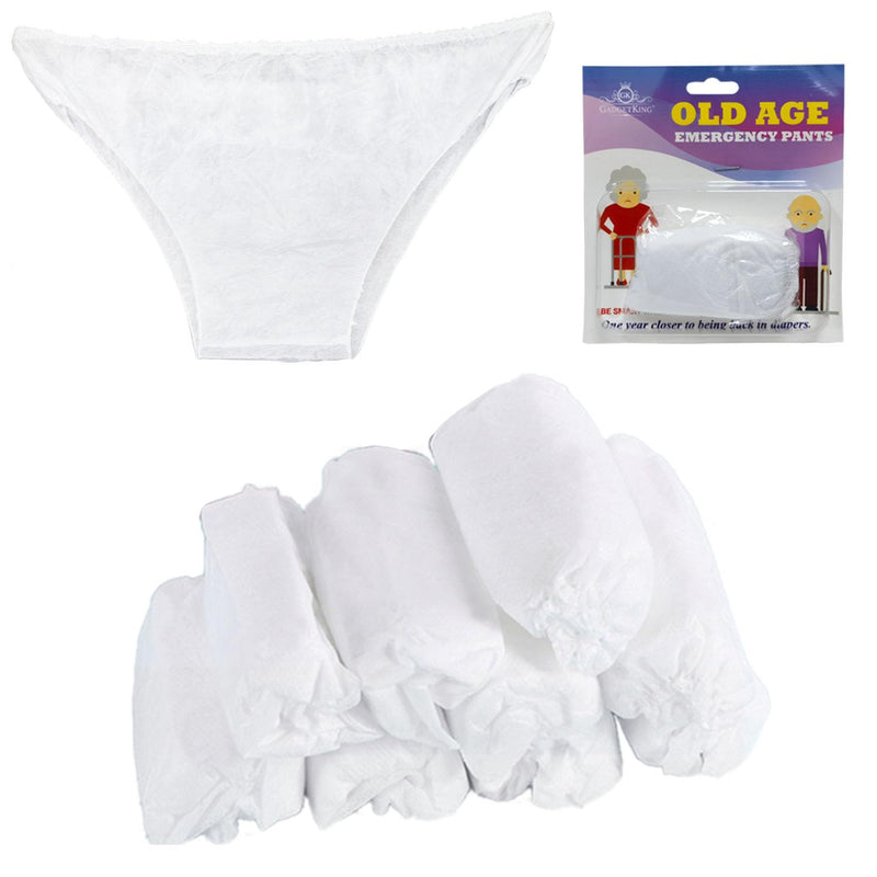 OLD AGE PANTS EMERGENCY UNDERPANTS Present for Him Husband Gift Boyfriend Dad Men Funny Wife Man Girlfriend Granddad Her Womens Ladies 40TH 50TH Birthday Adult Christmas Stocking Filler Secret Santa - Gift Guide