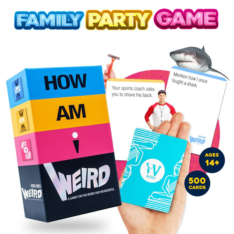 How Am I Weird - Award Winning Family Party Card Game for Adults & Teens - 500 Cards - Board Game Weird Gift