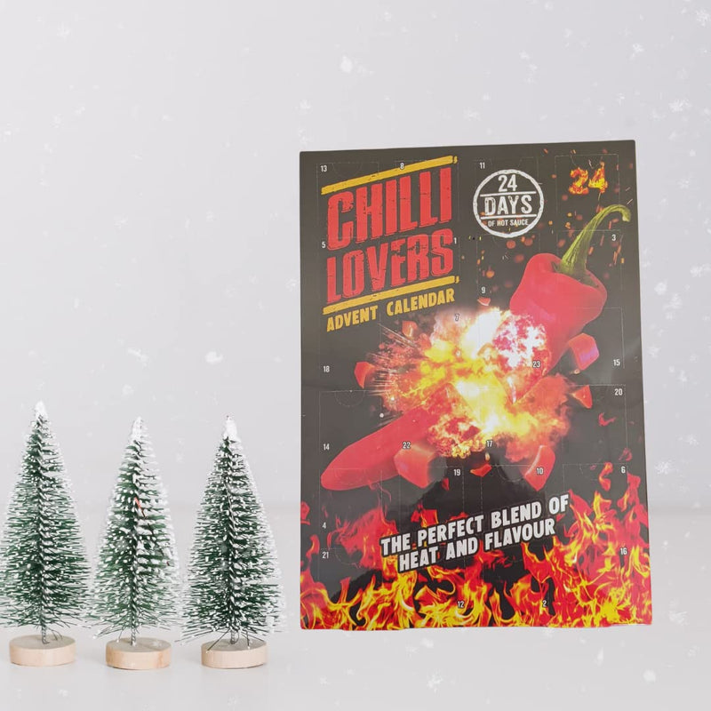 Chilli Advent calendar 2024-24 Days Chilli Sauce - Hot Sauce Advent Calendar 2024 - Christmas Food Advent Calendar Men Women Vegan Vegetarian - Advent calendar 2024 Christmas Adults - Gift Guide