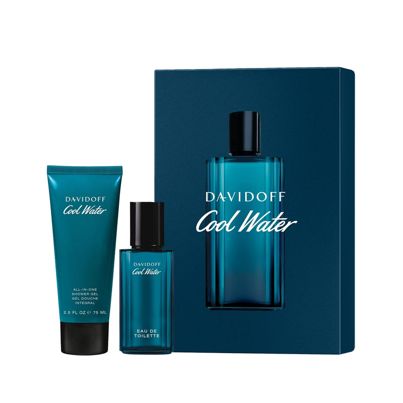 Davidoff Men's 2-Piece Cool Water Eau de Toilette Festive Gift Set including an Eau de Toilette 40ml and Shower Gel 75ml