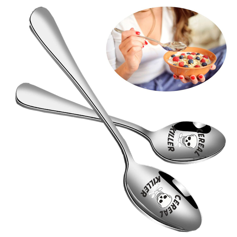 Cereal Killer Spoon Christmas Party Bag Fillers Kids Boy Girls Stocking Eve Box Toy Novelty Gift Fun Eve Boexes Present Idea Unusual Teeneager Son Daughter Fun Funny Birthday for Kids - Gift Guide