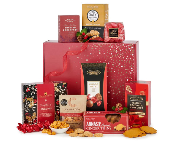Thornton & France The Joybells Luxury Christmas Food Hamper | Non-Alcoholic Gift Box With Chocolate, Sweet & Savoury Treats | Gift For Him Or Her | 8 Delicious Items - Gift Guide