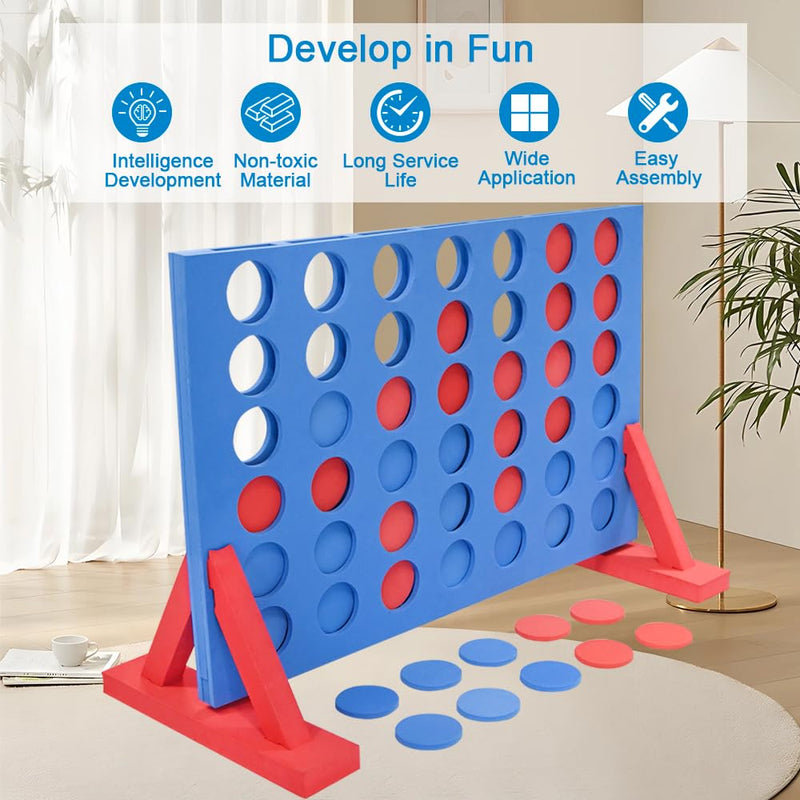 Unibos | GIANT EVA Foam Game | 4 in A Row Connect Game | Indoor & Outdoor Family Game | Family Fun Party Games | Games Kids Travel Games | Travel Board Games | Kids & Adults Games