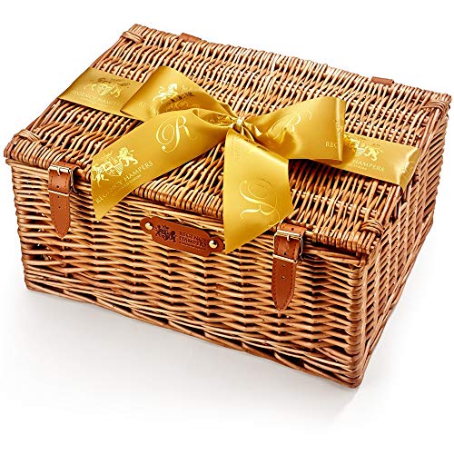 Burford Alcohol Free Hamper - Premium Non Alcoholic Gift Hamper with Sparkling Presse, Cheese Straws, Chocolates, Fruit Cake - Food and Drink Gift Box for Men and Women, from Regency Hampers