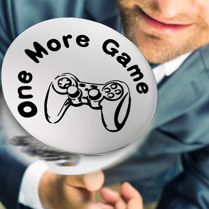 Cobee Funny Destiny Flip Coins, Double Sided Gaming Novelty Coin - One More Game/Go to Bed Gift Decision Maker Coin Gifts for Boyfriend Girlfriend Husband Son Lover Birthday(Silver) - Gift Guide