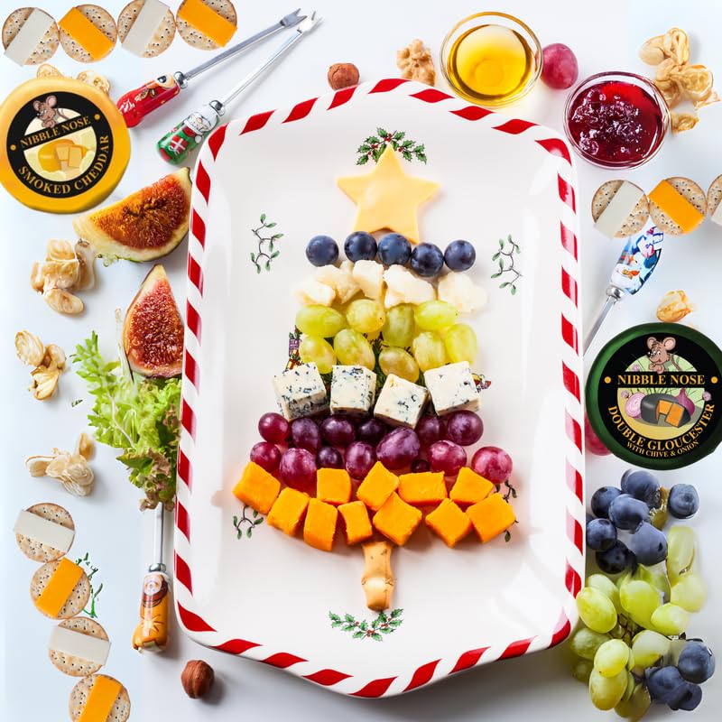 Cheese and Wine Hamper - Red Wine, 2x Cheese Truckle Selection, Savoury Crackers and 3x Chutney - Wine and Cheese Hamper Gift Set, Cheese Gifts Set, Christmas Hampers, Food Hampers for Men - Gift Guide