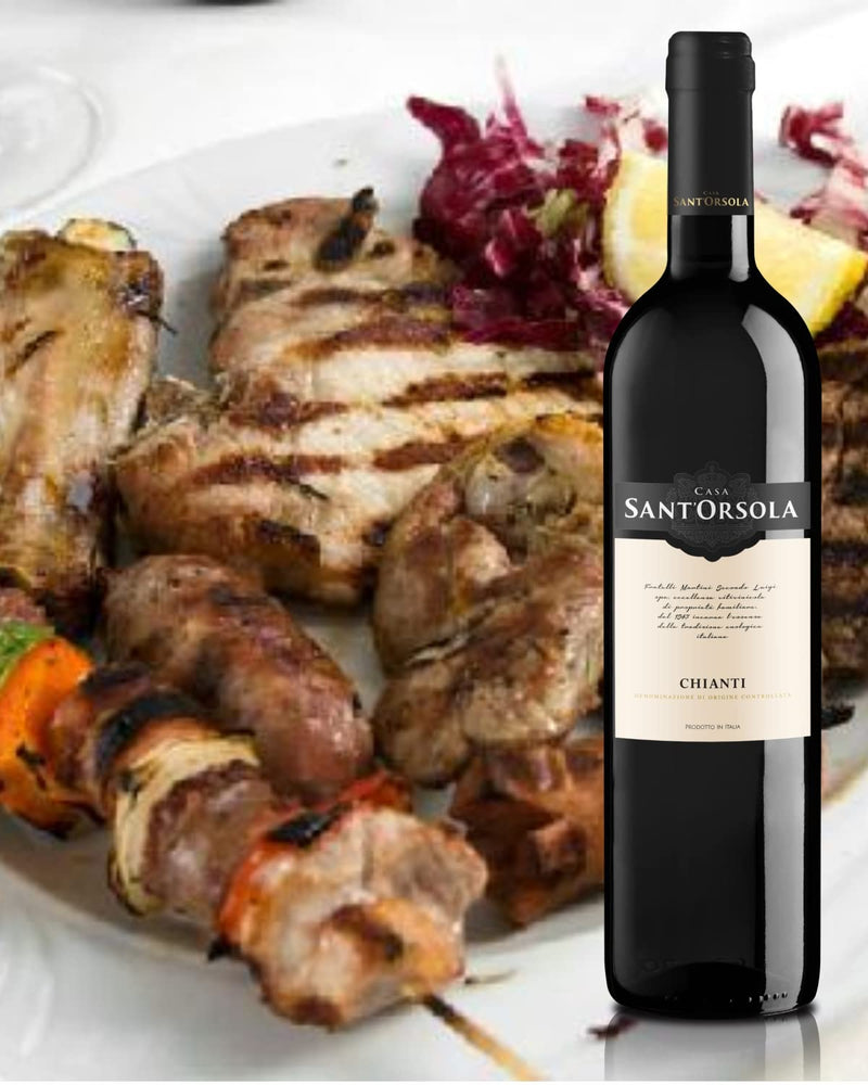 Sant'Orsola Barolo D.O.C.G. + Chianti D.O.C. + Montepulciano D.O.C. d'Abruzzo Italian Red Wine Giftbox - Luxury Red Wine - Gifts for Women - Mum - 3 x 750 ml
