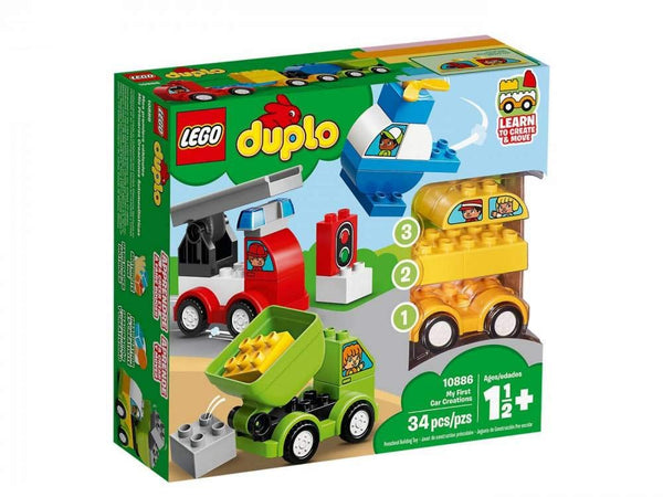 LEGO DUPLO My First Car Creations 10886 Building Blocks, New 2019 (34 Pieces)