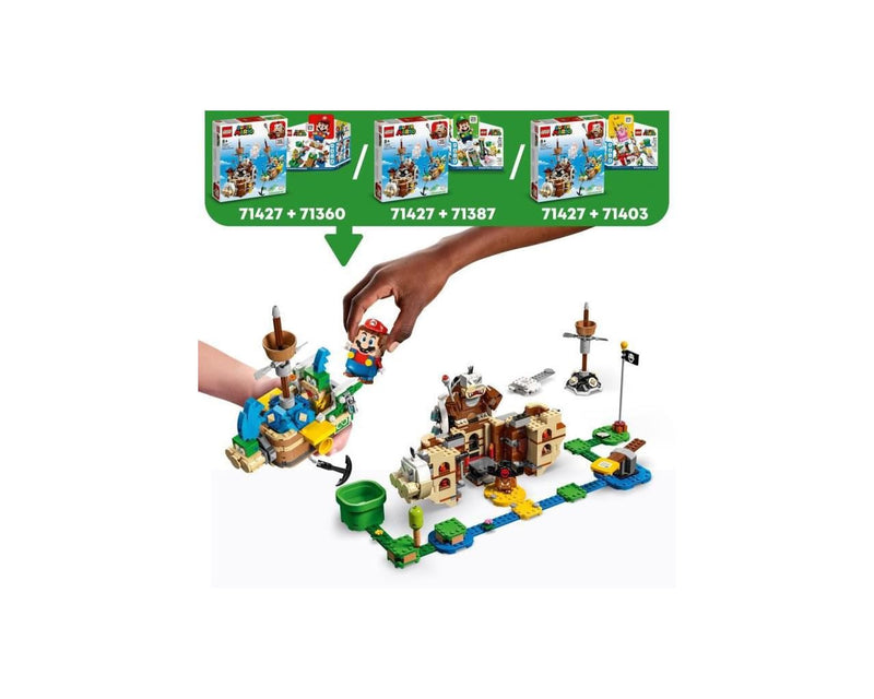 LEGO Super Mario 71427 Ensemble d'Extension Forteresses Volantes de Larry et Morton, Jouet avec Personnages