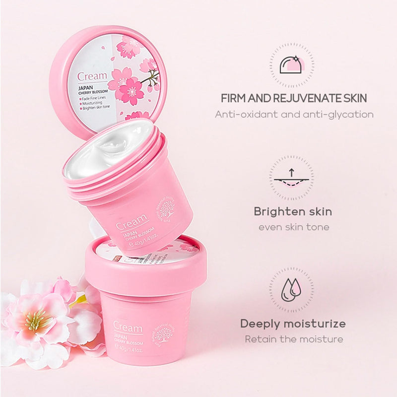 Skincare Gifts For Teenage Girls,Cherry Blossom Skincare Sets,Facial kit,Pamper Sets For Women Gifts,Skin Care Sets & Kits with Cleanser, Face Serum, Face Cream,Toner,Eye Cream,Mask (7PCS Sakura)