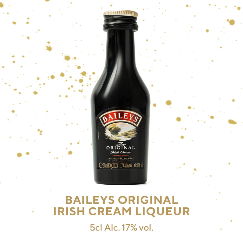 Baileys Gift Set - Original Irish Cream Liqueur, Espresso Creme, Salted Caramel x3 Alcohol Miniatures 5cl Bottles - Christmas Alcohol Gift Sets for Women, Men, Stocking, Secret Santa and Mum Gifts