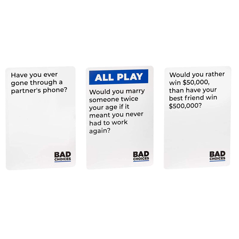 BAD CHOICES Party Game + After Dark Edition Set - Hilarious Adult Card Game for Friends, Fun Parties and Board Games Night with your Group