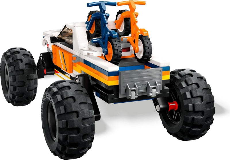 LEGO City 4x4 Off-Roader Adventures Camping Set, Monster Truck Style Car Toy with Working Suspension and Mountain Bikes, Vehicle Toys for Kids Aged 6 and Over 60387