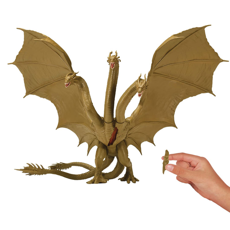 MonsterVerse Godzilla King of the Monsters 6 Inch Titan King Ghidorah Articulated & Godzilla x Kong: The New Empire, 6-Inch Kong Action Figure Toy, Iconic Collectable Movie Character