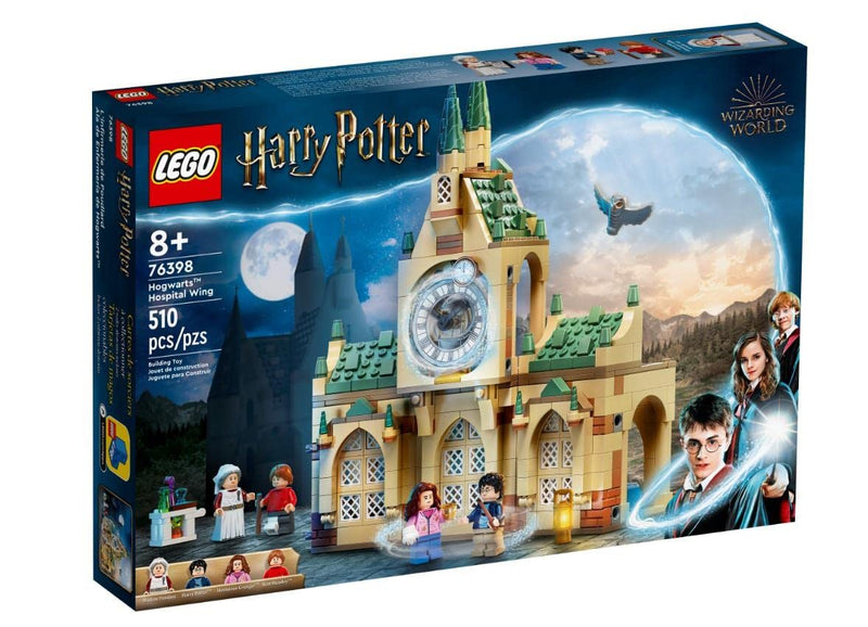 LEGO 76398 Harry Potter Hogwarts Hospital Wing Buildable Castle Toy for Kids, Girls & Boys with Clock Tower and 4 Minifigures Inc. Hermione & Ron Weasley, Buildable Set from The Prisoner of Azkaban