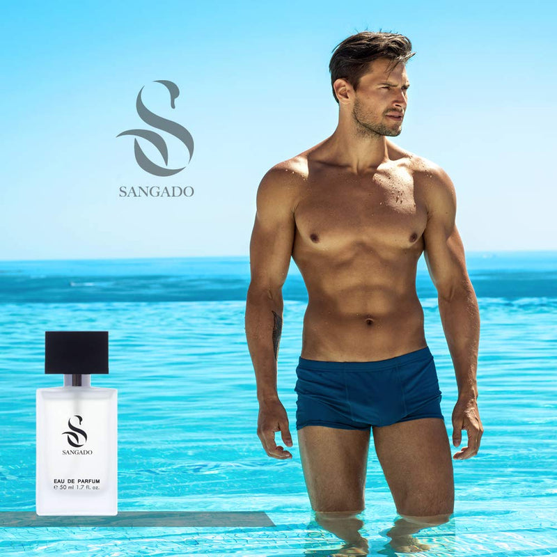 SANGADO Acqua Genovese Perfume for Men, 8-10 Hours Long-Lasting, Luxury Smelling, Aromatic Aquatic, Fine French Essences, Extra-Concentrated (Eau de Parfum), Refined for Men, 50 ml Spray