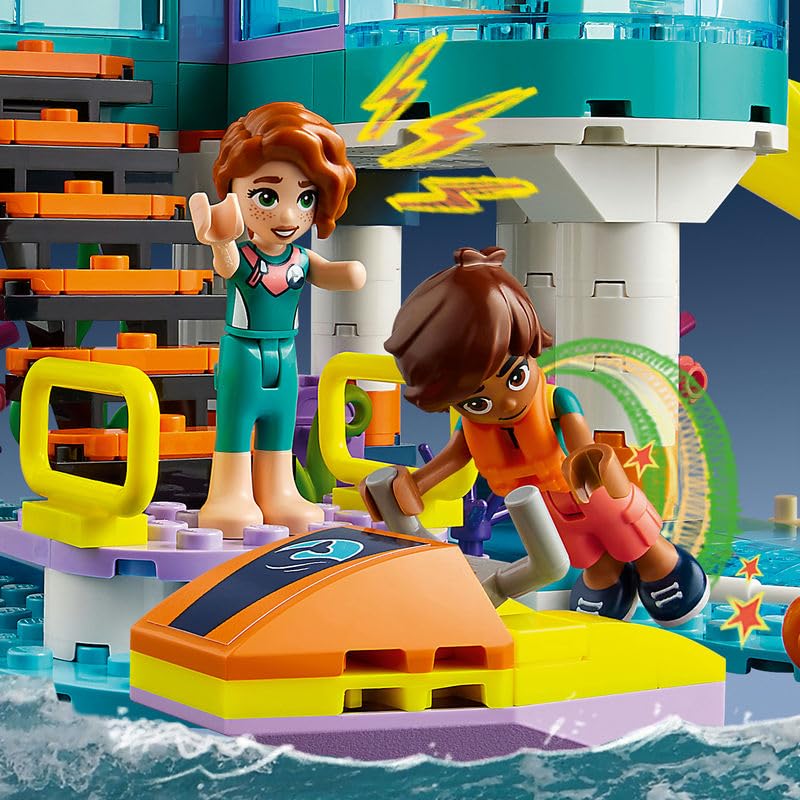 LEGO Friends Sea Rescue Centre Vet Set, Animal Care Building Toy for 7 Plus Year Old Kids, Girls and Boys, with Otter, Seahorse and Turtle Figures 41736