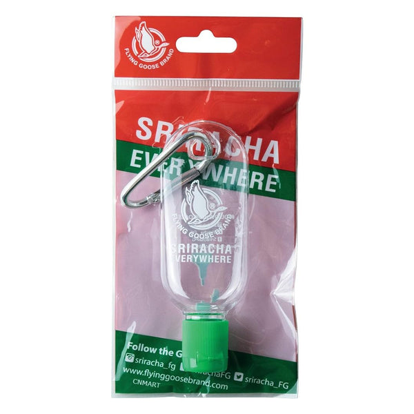 Flying Goose Mini Sriracha Sauce Bottle - Portable, Refillable, Spicy Sauce Key Ring Bottle, Chilli Sauce Gift, 1 Pack - Gift Guide