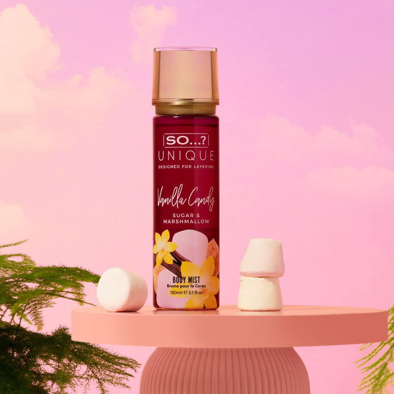 So…? Unique Mini Mist Womens Gift Set with Vanilla Candy, Sweet Pea, Truffle Cream, & Cashmere, Body Mist Fragrance Spray Set (4 x 50ml.)
