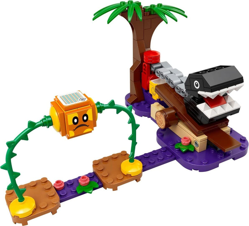 LEGO 71381 Super Mario Chain Chomp Jungle Encounter Expansion Set, Buildable Game with Bramball Figure