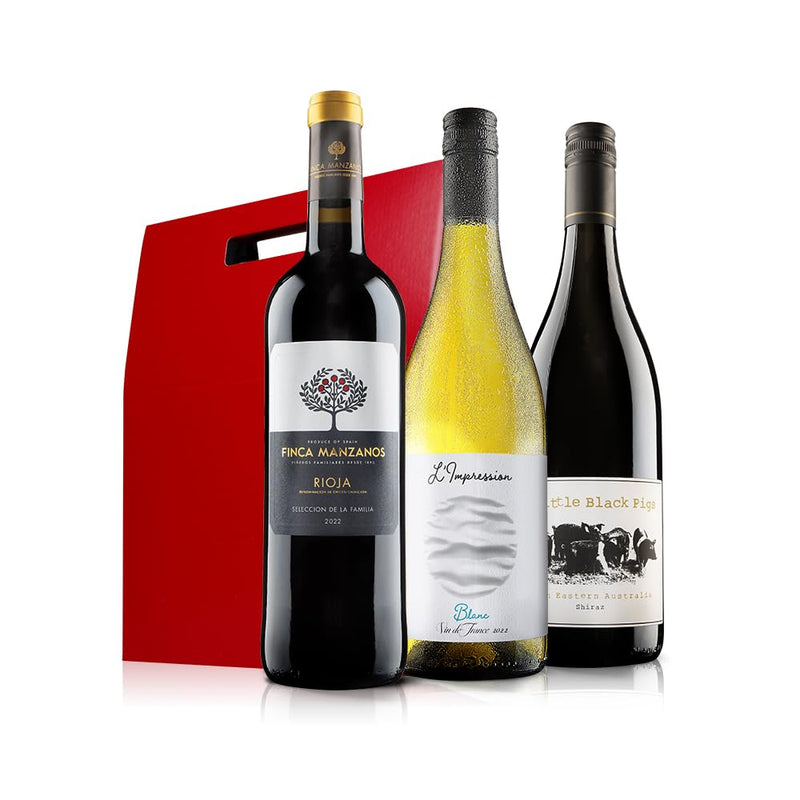 Virgin Wines - Classic Mixed Wine Trio in Gift Box - 3 Bottles (75cl)