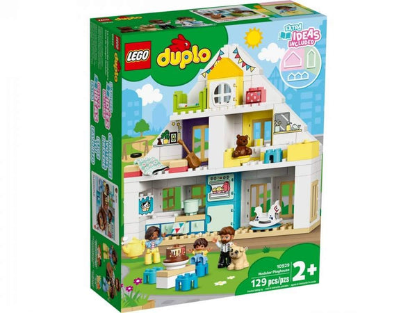 LEGO DUPLO Town Modular Playhouse 10929 Dollhouse with Furniture and a Family, Great Educational Toy for Toddlers, New 2020 (130 Pieces)