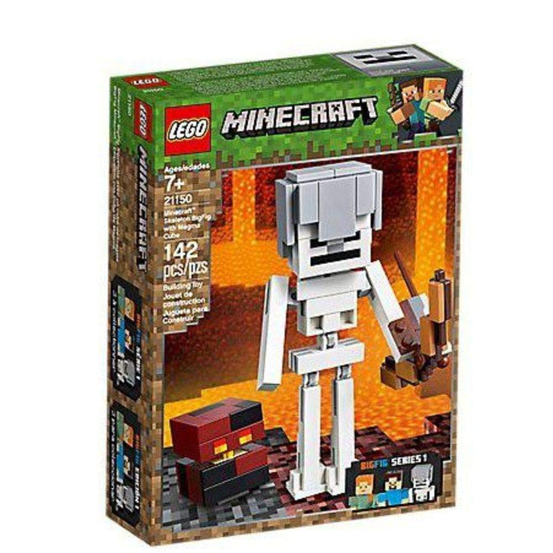 LEGO Minecraft BigFig Skeleton with Magma Cube Building Kit , New 2019 (142 Piece)